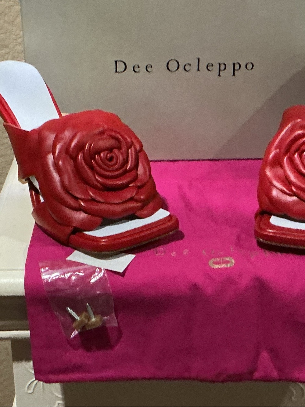 Dee Ocleppo Rose Slide Heels